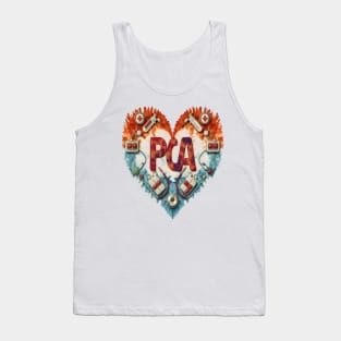 Tie Dye PCA Cute Nurse Day CNA RN Nurse Week Nursing Tank Top